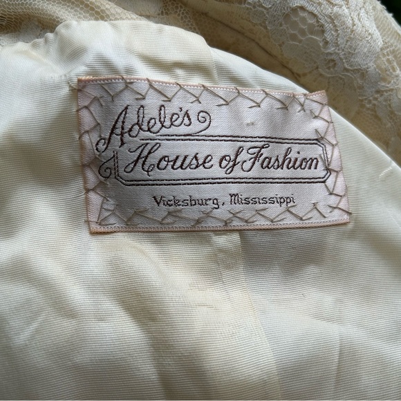 Vintage 1960s wedding or mother of bride dress & jacket Clifton Wilhite M maxi - Picture 8 of 16